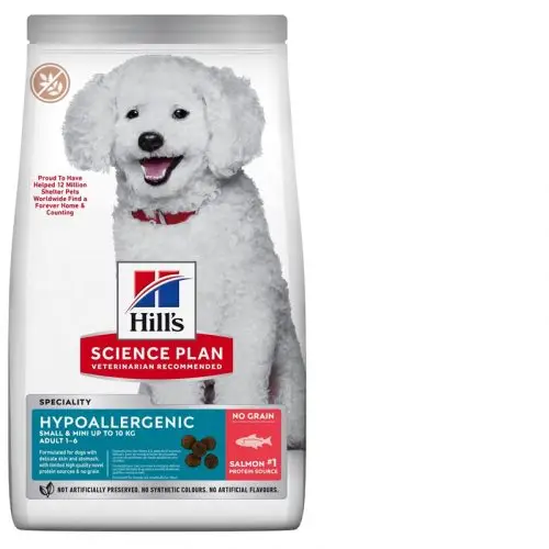Koupit Online Hills Science Plan Canine Adult Hypoallergenic Small & Mini Salmon 6 kg