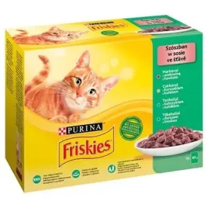 Cenová Bomba Friskies cat hovězí kuře tuňák treska ve šťávě 12 x 85 g