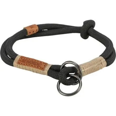 Pouze Dnes BE NORDIC polostahovací obojek, černá/písková M: 45 cm/ ø 8 mm