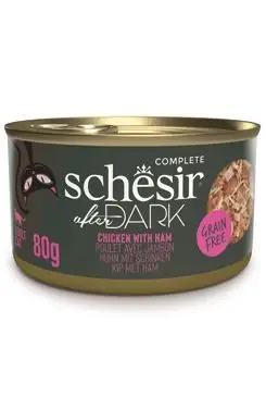 Expresní Doručení Schesir Cat konz. After Dark Wholefood kuře/šunka 80g