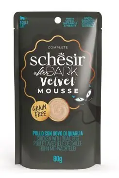 Levný Schesir Cat kapsa After Dark Velv.Mousse kuře/vejce80g
