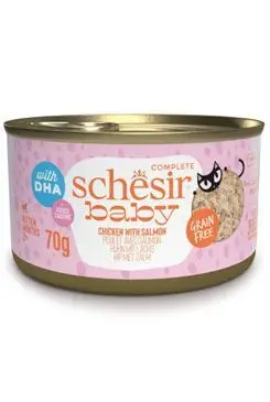 Objednat Nyní Schesir Cat konz. Kitten Wholefood kuře/losos 70g