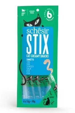 Schesir Cat pochoutka Stix Liquid Snack tuňák 6x15g Aktuální