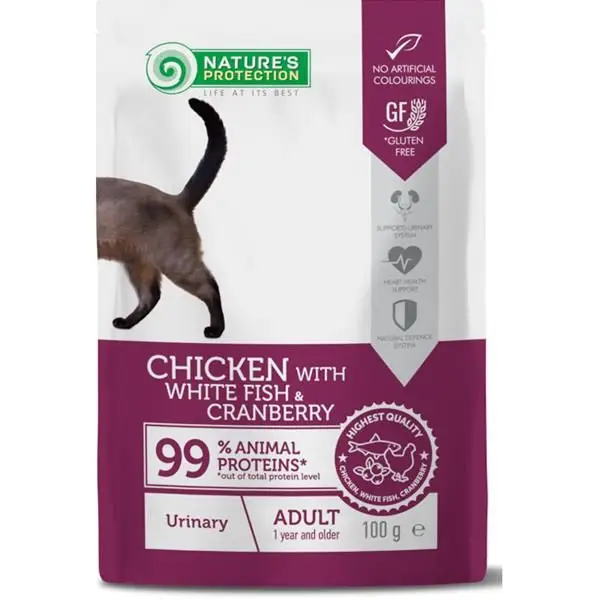 Must-Have Natures Protection Cat kaps. Urinary White Fish and Cranberry 100g