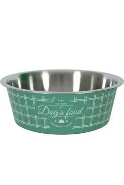 Cenový Hit Miska nerez pes FOOD DOG 1,7l zelená Zolux zelená