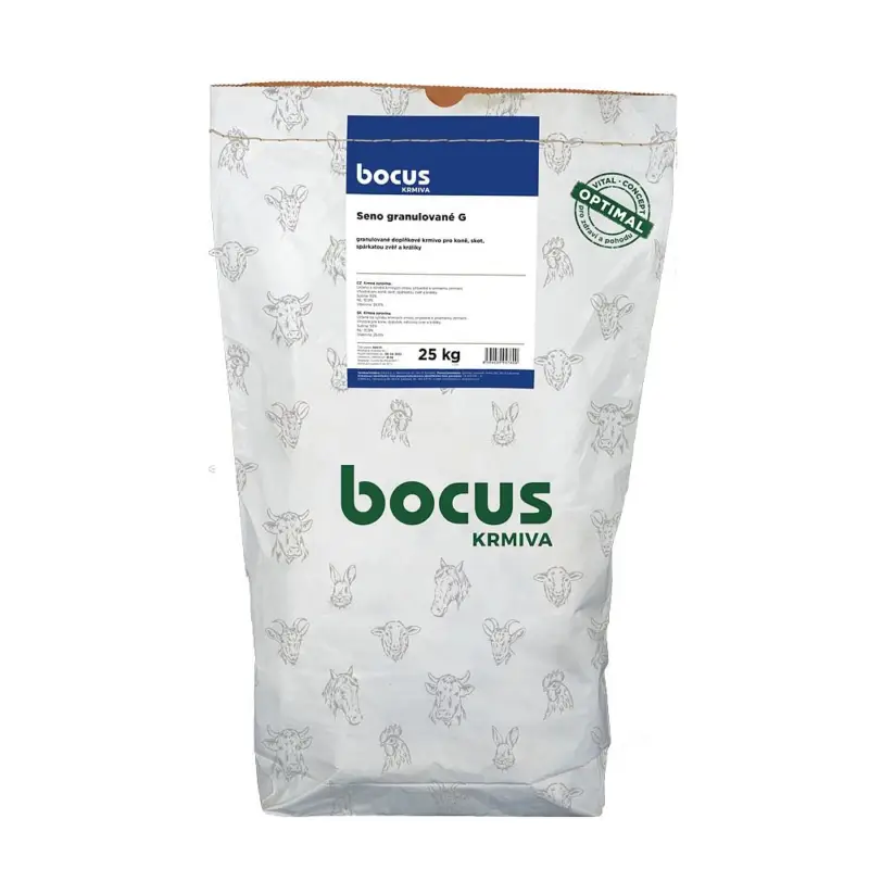 Sezónní Sleva BOCUS Seno granulované - G 25 kg