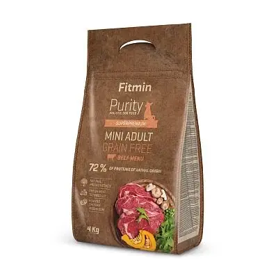 Fitmin dog Purity GF Adult Mini Beef - 4 kg Akční Nabídka