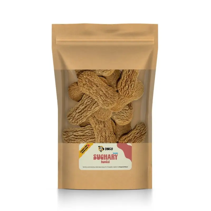 DINGO suchary hovězí bezlepkové, 500g Přímo Od Výrobce