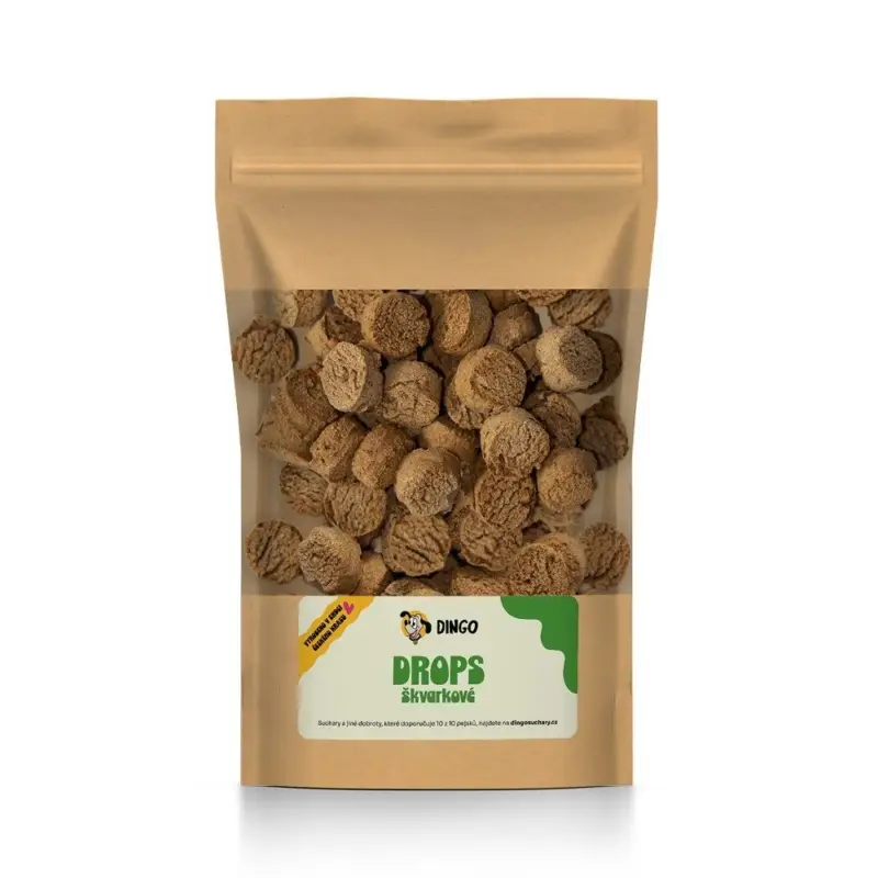 DINGO drops škvarkové, 250g Jen Po Omezenou Doba