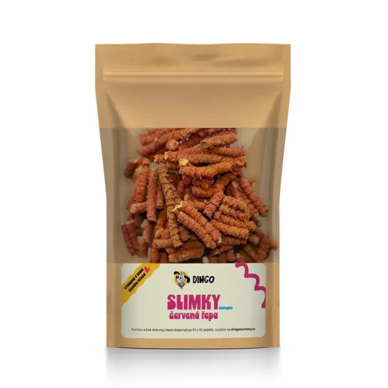 DINGO slimky s červenou řepou, 90g Dokud Zásoby Vydrží