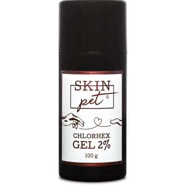 Super Cena SkinPET Chlorhex Gel 2%, k ošetření kůže, 100 g