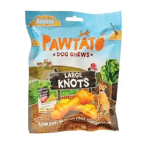 Benevo Odměna pro psy Pawtato Knots Large 180g Finální Výprodej