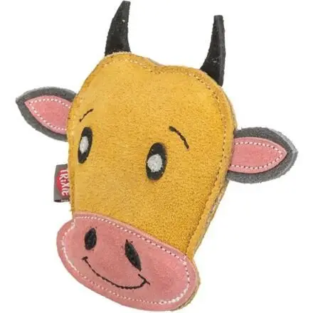 Cow - hlava krávy, 17 cm, hračka pro psy, 100% pravá kůže, žlutá Top Prodej