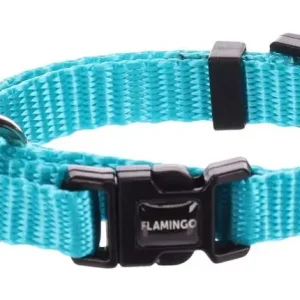 Výhodná Nabídka Obojek nylon Ziggi tyrkysový 2,5x45-65cm Flamingo