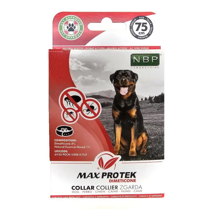 Tovární Cena Max Pro Tek repelentní fluorescenční obojek, pes 75 cm