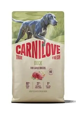 Cenově Výhodný CARNILOVE TRUE FRESH Dog Dry Duck for Adult Large Breeds 4 kg