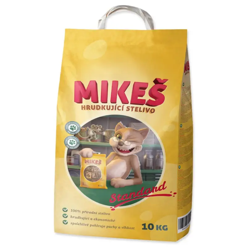 Značkový MIKEŠ Standard hrudkující 10 kg
