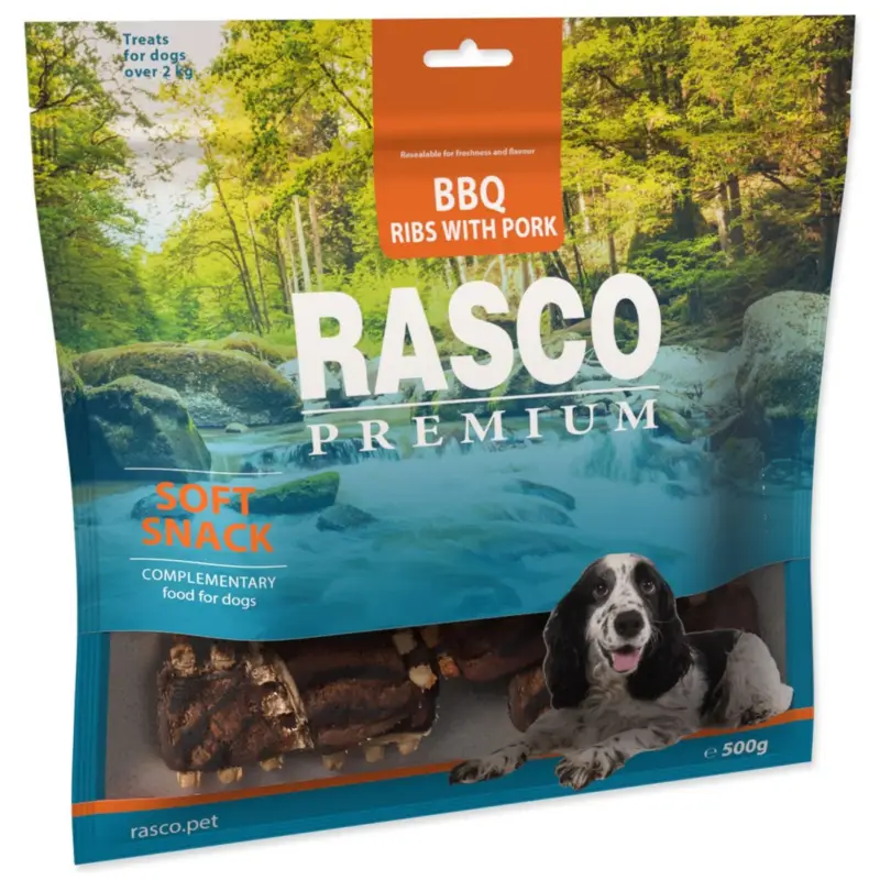 Pochoutka Rasco Premium BBQ Vepřová žebírka 500g exspirace 25.09.2026 Novinka