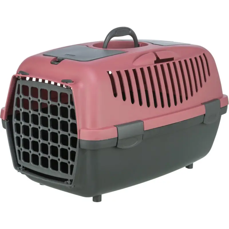 Transportní box CAPRI II, XS-S: 37x34x55cm (max. 8kg), tmavě šedá/starorůžová Časově Omezené