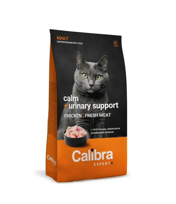Calibra Cat EXPERT+ Adult Calm & Urinary support 6kg Autentický