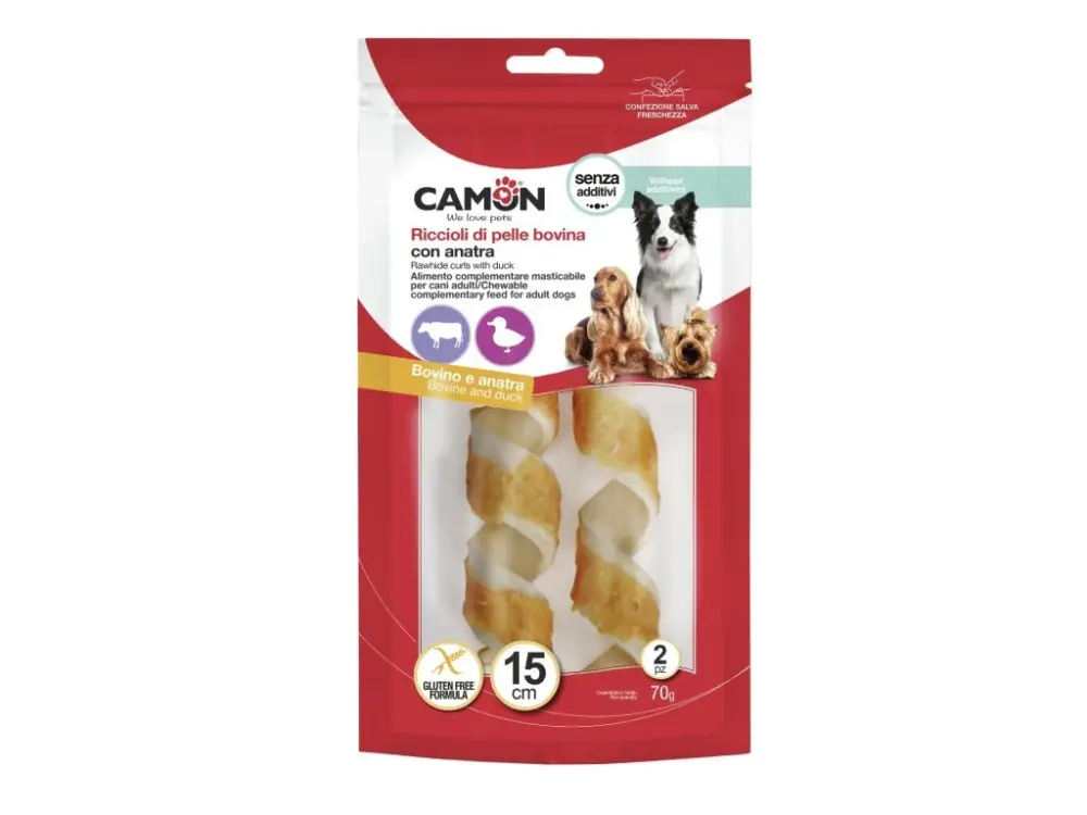 BŮVOLÍ KŮŽE S KACHNOU 1 ks 15 cm 36.5g Časově Omezené