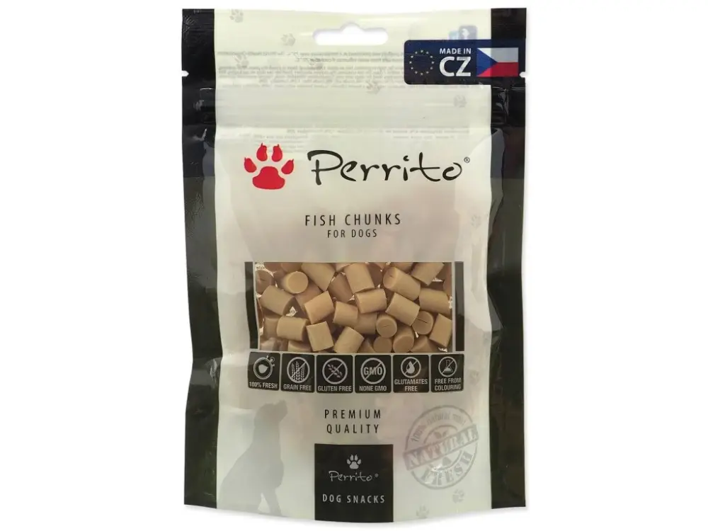Autentický Pochoutka Perrito rybí kousky 100g