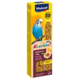 Tovární Cena Tyčinky Vitakraft Kracker andulka, s meruňkami a fíky 2ks