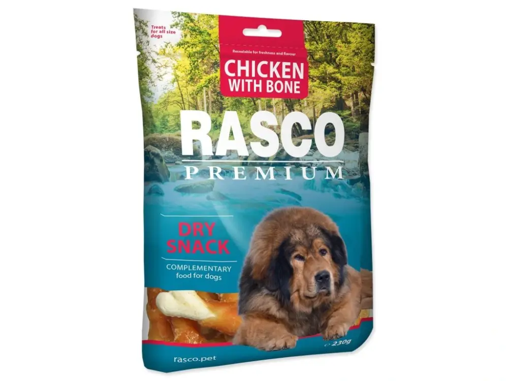 Pochoutka Rasco Premium kuřecím obalené kosti 230g Vrácení Zdarma