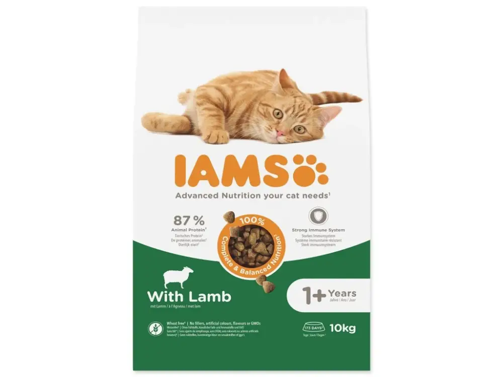 Kup Teď Krmivo IAMS Cat Adult Lamb 10kg
