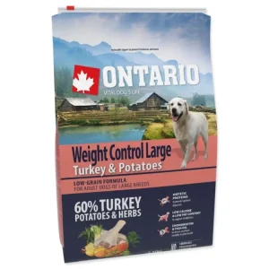 Ověřený Krmivo Ontario Large Weight Control Turkey & Potatoes 2,25kg