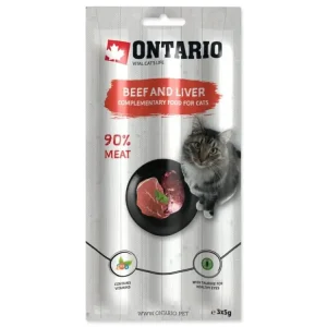 Pochoutka Ontario hovězí a játra, tyčinky 3x5g Expresní Doručení