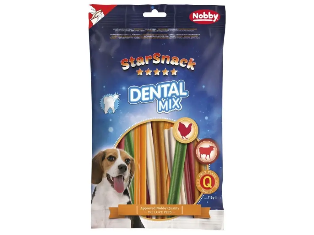 Nejlepší Volba Nobby StarSnack Dental Mix dentální tyčinky 113g