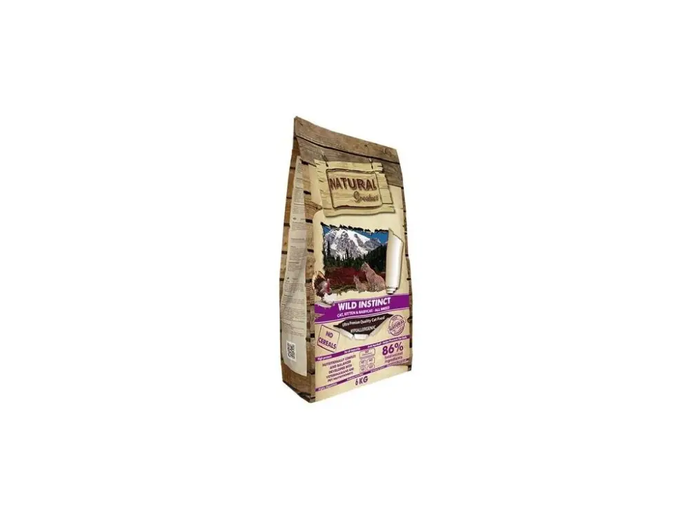 Speciální Cena Natural Greatness Cat Wild Instinct Baby&Kitten /kuře,krůta/ 600 g