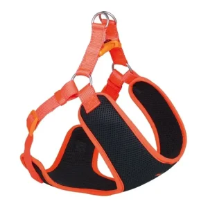 Nejprodávanější Nobby BLACK MESH REFLECT hrudní postroj XS oranžová neon