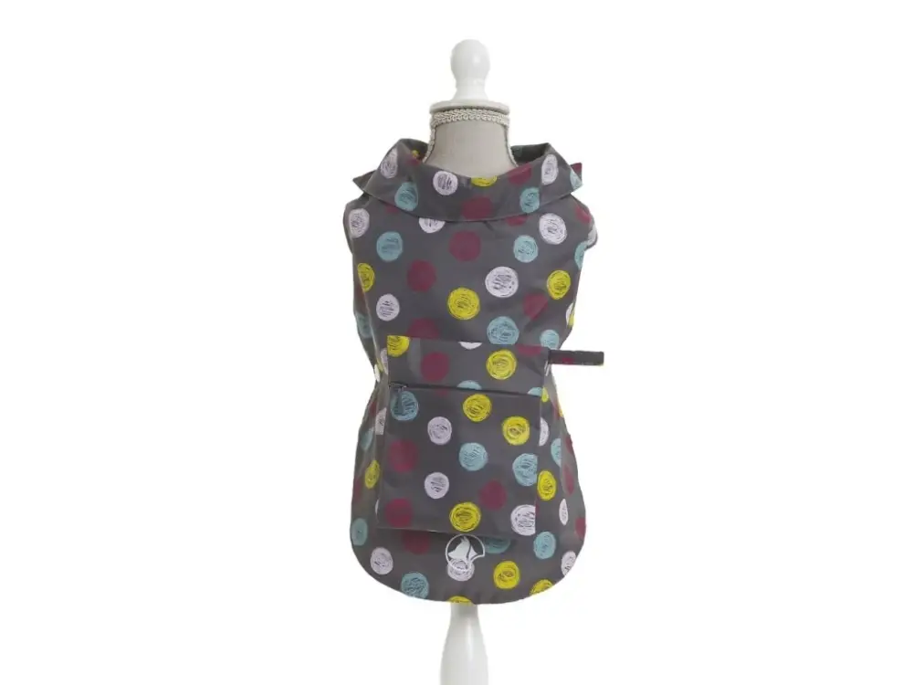 Značkový Pláštěnka Grey Dots 25 cm