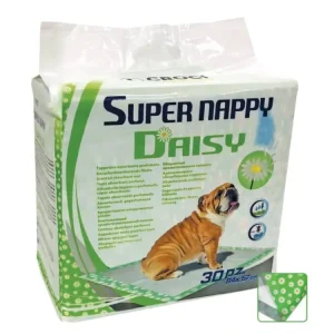 Dokud Zásoby Vydrží Návyková podložka Super Nappy Sedmikráska 84 x 57 cm (30 ks)