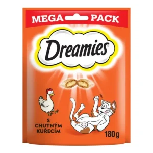 Dreamies kočka pochoutka Mega Pack kuřecí 180g Novinka