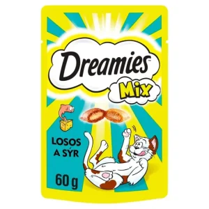 Dreamies kočka pochoutka s lososem a sýrem 60g Speciální Cena
