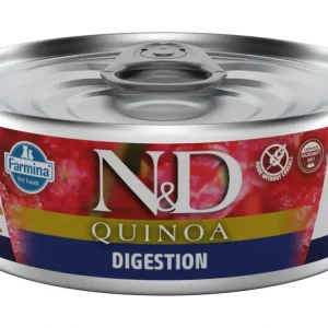 Finální Výprodej N&D CAT QUINOA Adult Digestion Lamb & Fennel 80g
