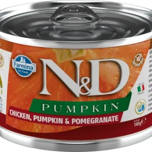 N&D DOG PUMPKIN Adult Chicken & Pomegranate Mini 140g Akce