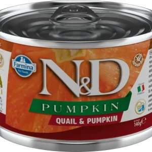 Vysoce Kvalitní N&D DOG PUMPKIN Adult Quail & Pumpkin Mini 140g