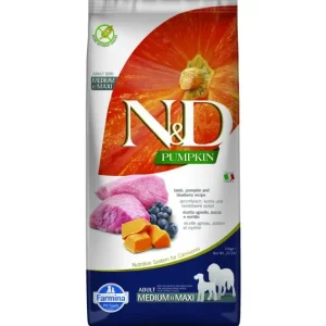N&D Pumpkin DOG Adult M/L Lamb & Blueberry 12kg Jen Po Omezenou Doba
