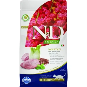 Časově Omezené N&D Quinoa CAT Digestion Lamb & Fennel 1,5kg