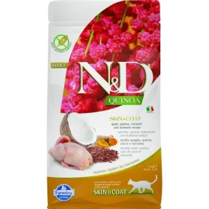 Bezpečná Platba N&D Quinoa CAT Skin & Coat Quail & Coconut 1,5kg