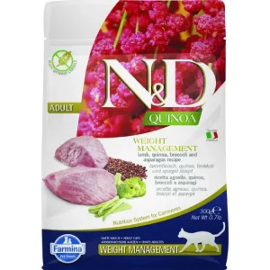 N&D Quinoa CAT Weight Management Lamb & Broccoli 300g Hit Sezóny