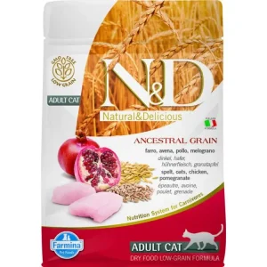 Vrácení Zdarma N&D LG CAT Adult Chicken & Pomegranate 300g