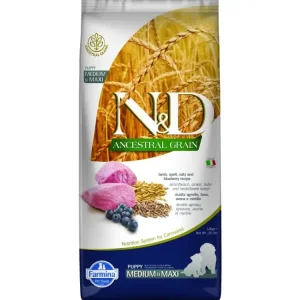 N&D LG DOG Puppy M/L Lamb & Blueberry 12kg Akční Nabídka