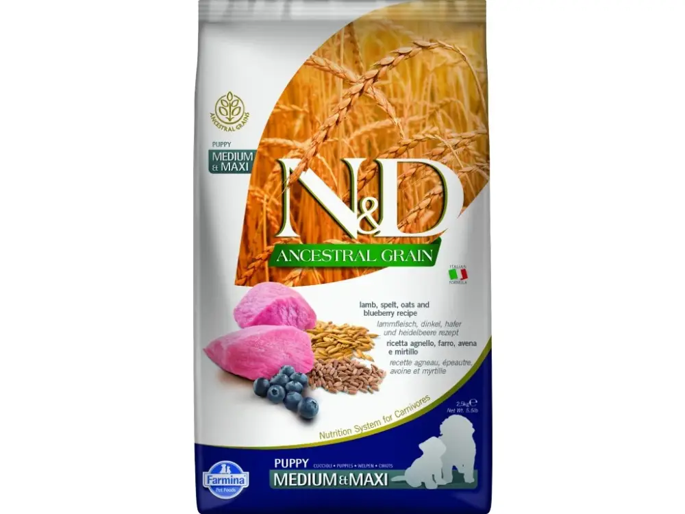 N&D LG DOG Puppy M/L Lamb & Blueberry 2,5kg Hit Sezóny