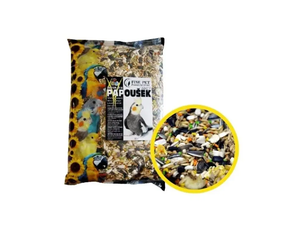 Akční Cena FINE PET Super Mix Malý Papoušek 800g
