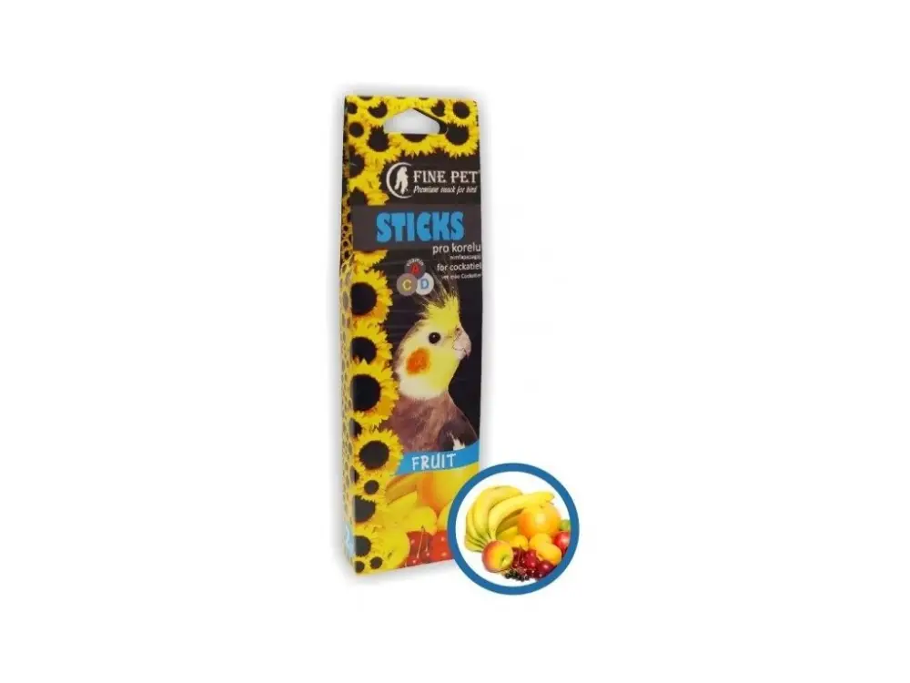 Originální FINE PET Tyčinka Korela Ovoce 2ks/110g